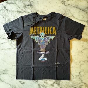 Fear of God Black Metallica Graphic Short Sleeve Tee